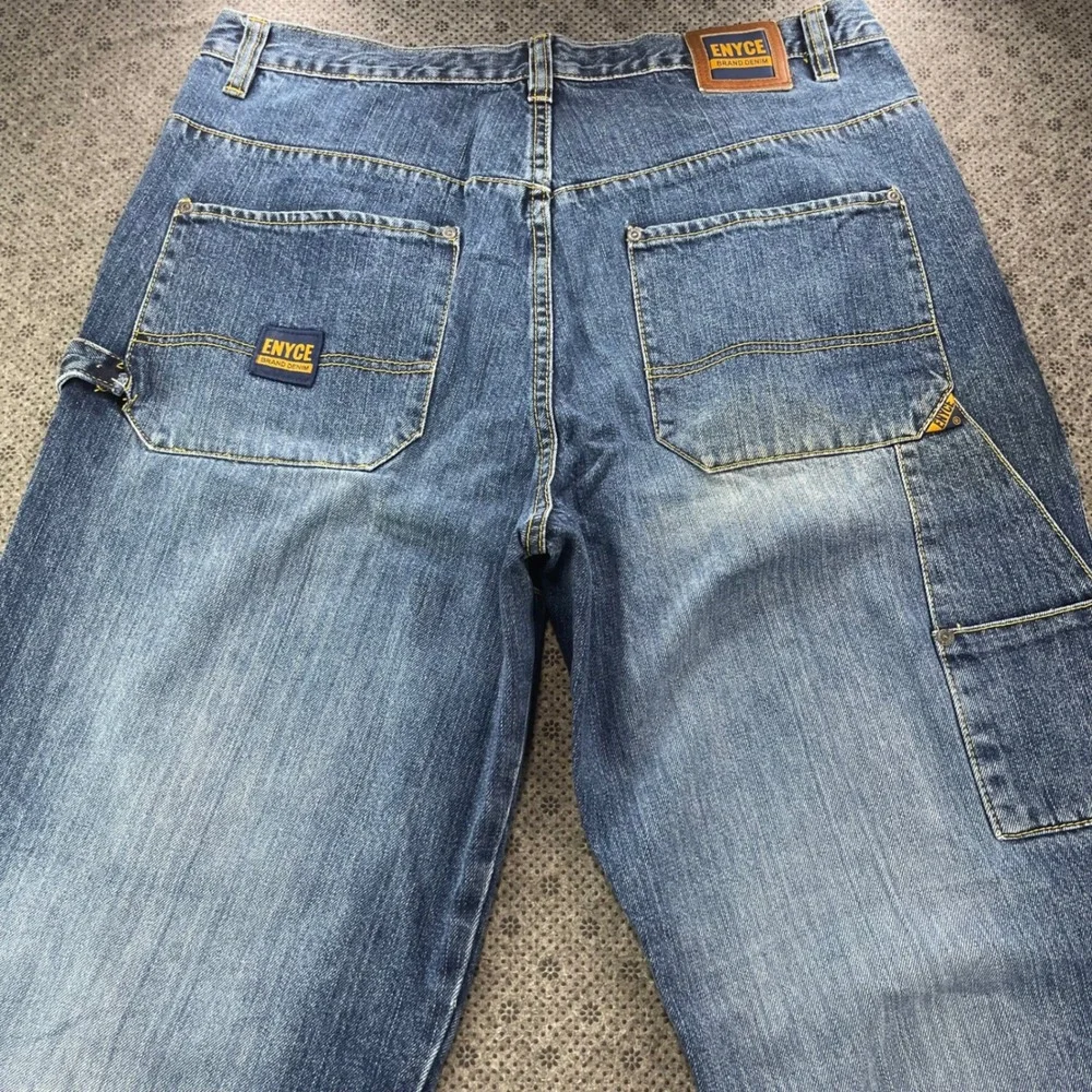 Y2K Enyce Denim Carpenter Jeans Mens 36x32 Double Knee Baggy Wide Leg Streetwear